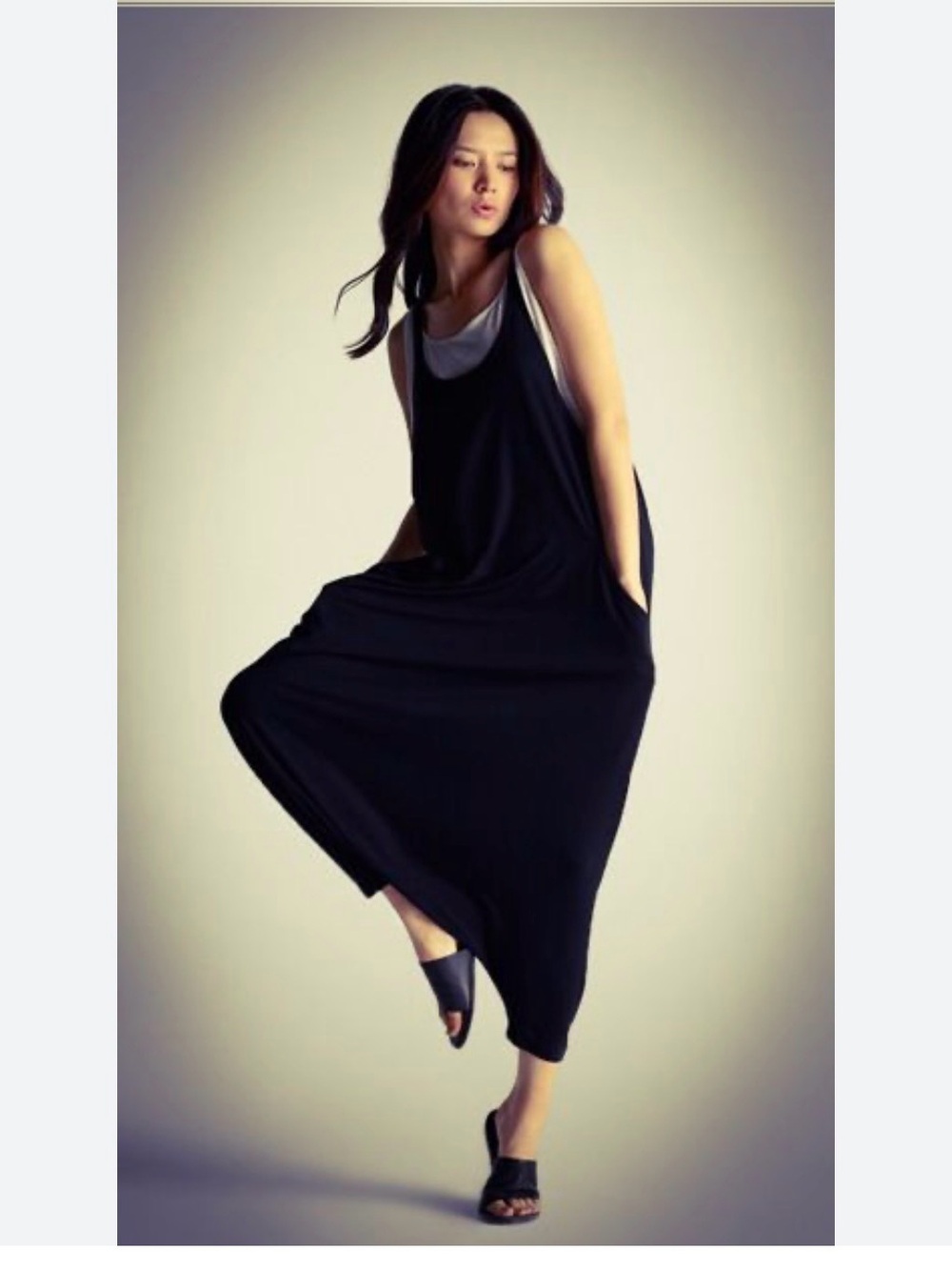 Eileen Fisher Harem Drop Crotch Jumpsuit M